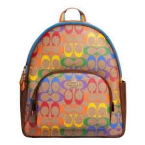 Coach rainbow medium backpack